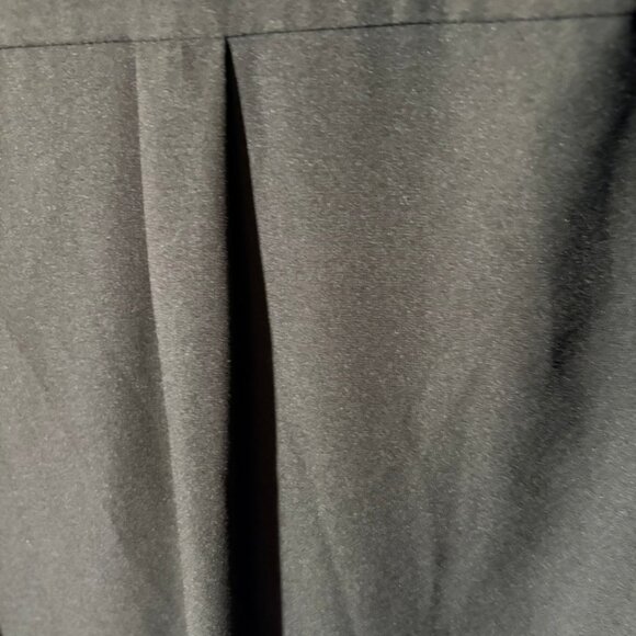 Catherine Malandrino Black Shirt Dress L Collared Button Front Roll Tab Sleeve - Picture 7 of 11